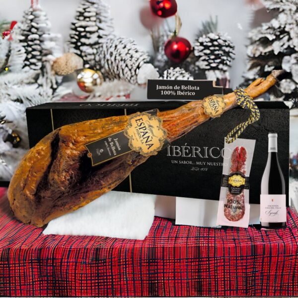 Coffret de noël Spécial Jambon de bellota Pata Negra 100% ibérique